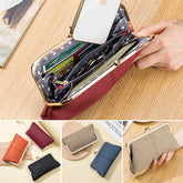 Genuine Leather Long Wallet with RFID Shielding