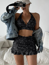 Damski trzyczęściowy strój bikini z nadrukiem✨【Rabat ograniczony czasowo】