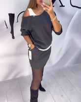 Modne damskie bluzki z odkrytymi ramionami i zestaw sukienek