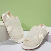 Płaskie sandały z siatki do noszenia plażowego