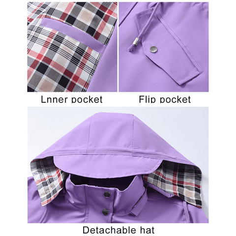 🍂Wyprzedaż jesienna 49%💗🧥Kurtka wodoodporna Ultimate Checkered dla kobiet🍃