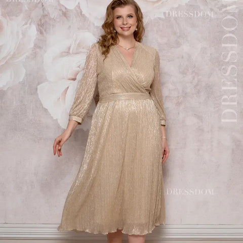 [S-5XL]Glitter Gradient Dress|Light and airy|Elegant and refreshing