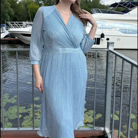 [S-5XL]Glitter Gradient Dress|Light and airy|Elegant and refreshing