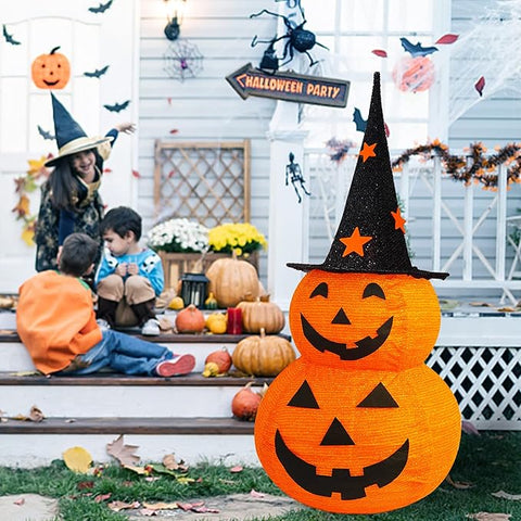 Składane dekoracje dyniowe na Halloween
