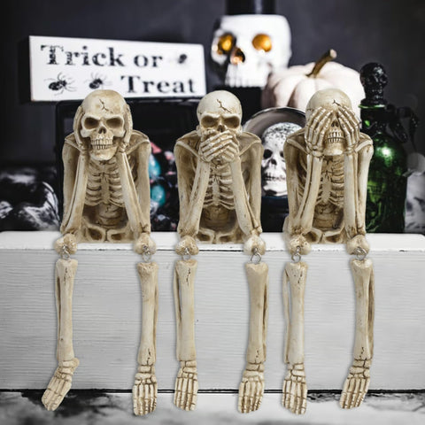 🎃👻💀Kominek symulujący halloweenową czaszkę
