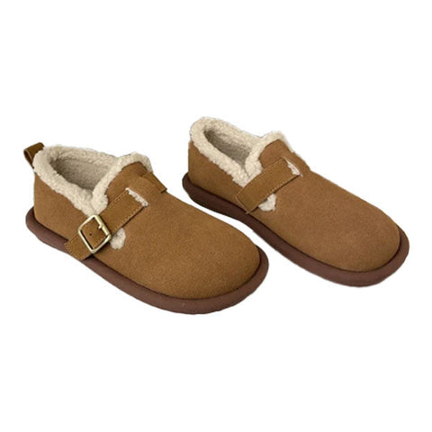 🔥Last Day Promotion 48% OFF🔥Women's Plush Round Toe Slip-On Orthopedic Loafers Shoes
