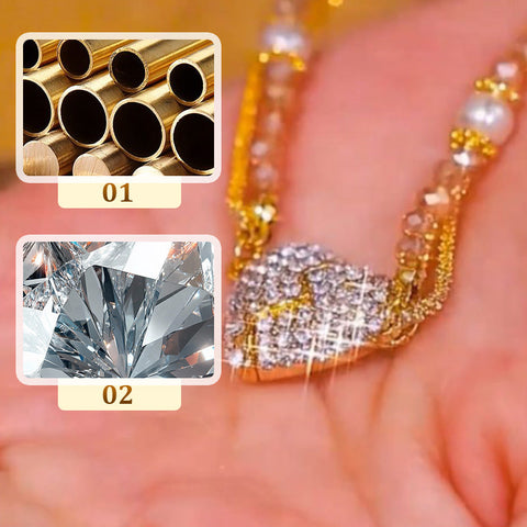 Magnetyczny naszyjnik z parą dzielonych serc