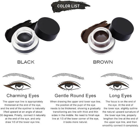 Oferta specjalna -49% ZNIŻKI✨Nieskazitelny zestaw eyelinerów z kremowym eyelinerem
