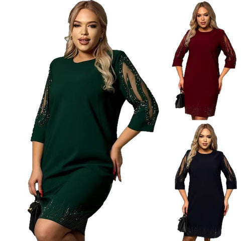 💥👗[S-5XL]Stylowe i eleganckie sukienki plus size na jesień i zimę