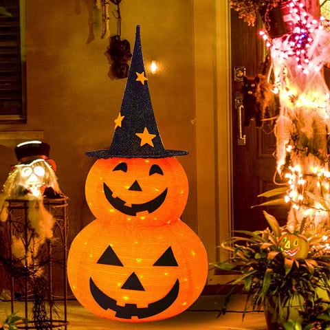 Składane dekoracje dyniowe na Halloween