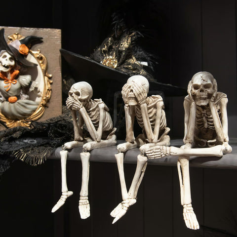 🎃👻💀Kominek symulujący halloweenową czaszkę