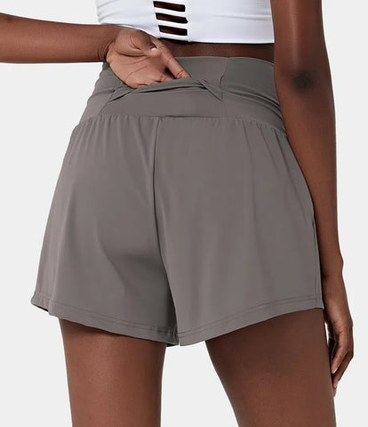 ✨️ 2025 Het försäljning 49% ZNIŻKI🥰 2-i-1-yogashorts z wysokimi midja i sidofikorami