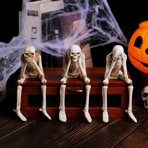 🎃👻💀Kominek symulujący halloweenową czaszkę