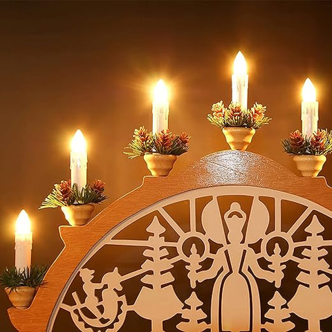 🎄Bezprzewodowe świece bezpłomieniowe z pilotem, timerem i klipsami
