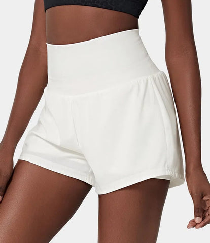 ✨️ 2025 Het försäljning 49% ZNIŻKI🥰 2-i-1-yogashorts z wysokimi midja i sidofikorami