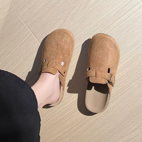 Miękkie i gęste, drewniane, podwyższone półpantofle, buty outdoorowe