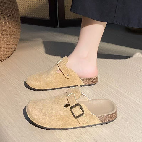 Miękkie i gęste, drewniane, podwyższone półpantofle, buty outdoorowe