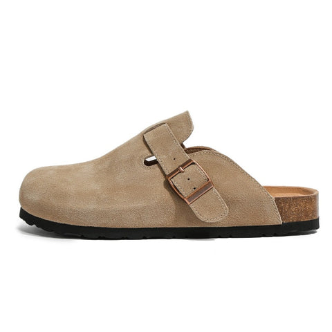 Miękkie i gęste, drewniane, podwyższone półpantofle, buty outdoorowe