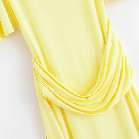 European And American Style New Style Light Mature Lady Style Design Slim Hip-Covered Back Layered Decorative Long Dress Long Skirt