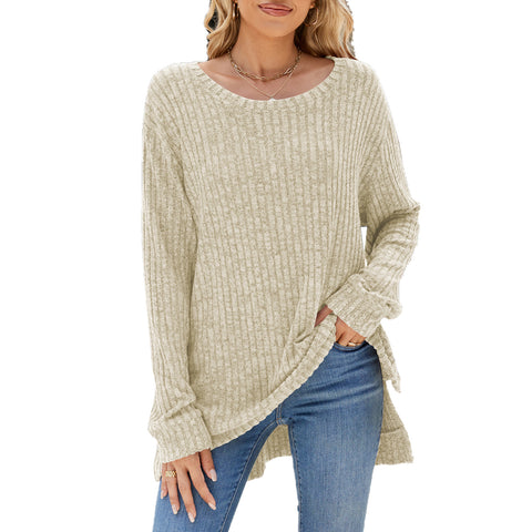 🏕️Swetry Damskie Casual – Komfortowa Jaskra W Twoim Szafie!