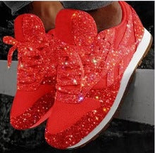 [35-43]Damskie sportowe buty codzienne platforma z cekinami ciasto