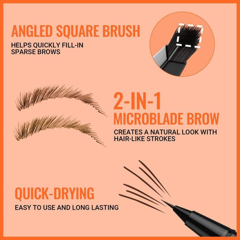 🌟 Osiągnij idealne brwi ✨ 4D Brow Pen-dla naturalnej, całodniowej perfekcji brwi i eyeliner! 💁‍♀