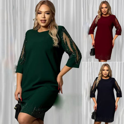 💥👗[S-5XL]Stylowe i eleganckie sukienki plus size na jesień i zimę