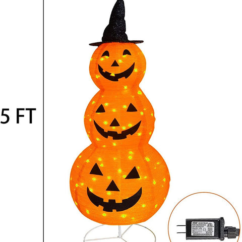 Składane dekoracje dyniowe na Halloween