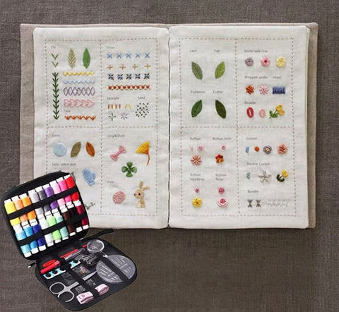 🔥WYPRZEDAŻ ŚWIĄTECZNA 49% TANIEJ 🌈Przyjazna dla początkujących💕 Książka ze ściegami do haftu