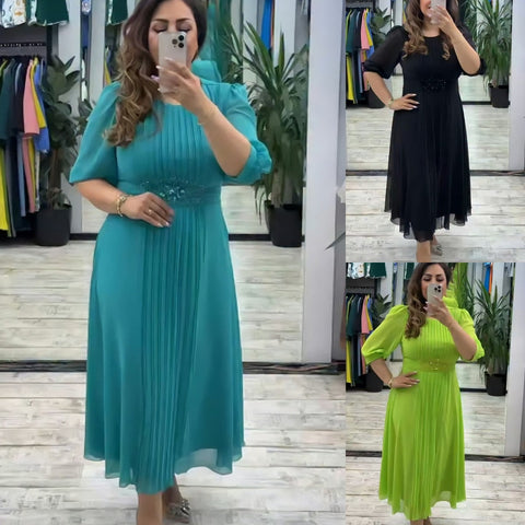 👗[S-5XL]Nowa modna sukienka, klasyczny design, elegancka i prosta