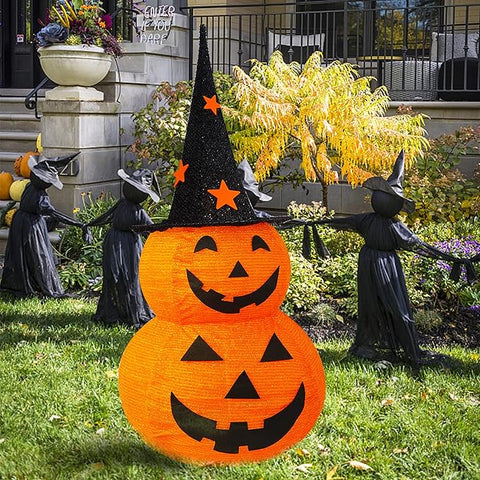 Składane dekoracje dyniowe na Halloween