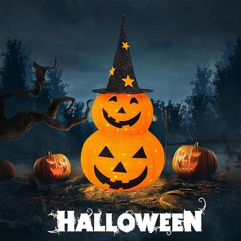 Składane dekoracje dyniowe na Halloween