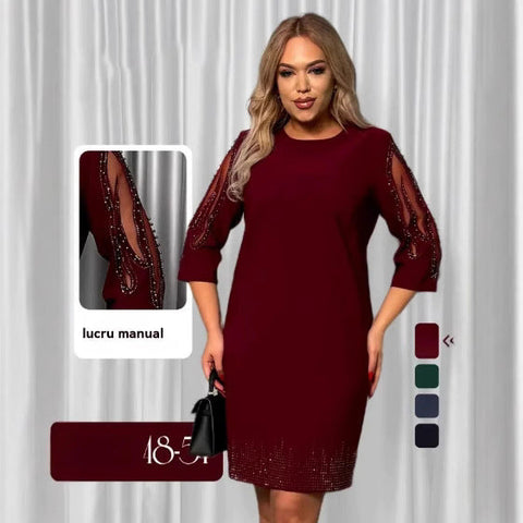 💥👗[S-5XL]Stylowe i eleganckie sukienki plus size na jesień i zimę