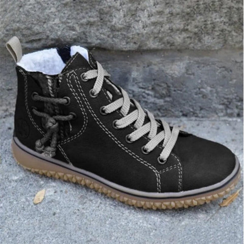 🔥Promocja ostatniego dnia – 50% zniżki - Damskie, wodoodporne, ortopedyczne buty do kostki w stylu retro