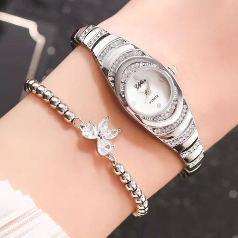 💎Zegarek damski z bransoletą z kryształków⌚⌛
