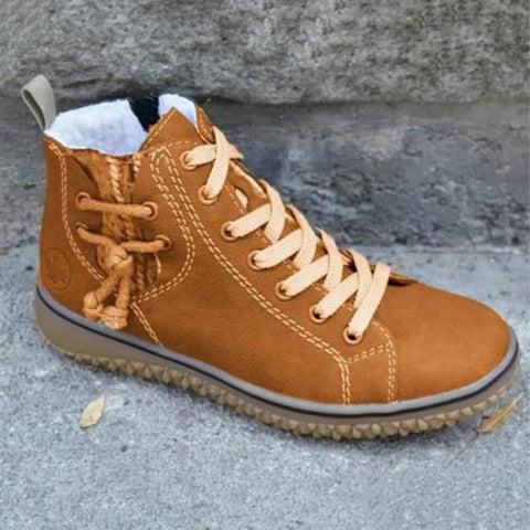🔥Promocja ostatniego dnia – 50% zniżki - Damskie, wodoodporne, ortopedyczne buty do kostki w stylu retro