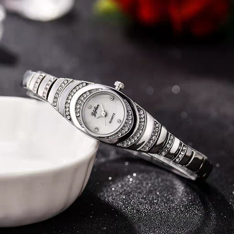 💎Zegarek damski z bransoletą z kryształków⌚⌛
