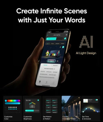 ⏰Wyprzedaż ostatniego dnia🌈Inteligentne, tęczowe, stałe oświetlenie zewnętrzne LED