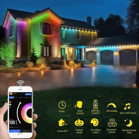 🎅 Early Christmas 49% ΕΚΠΤΩΣΗ - Smart Rainbow Permanent LED Outdoor Lamp - Smartlight 🎁