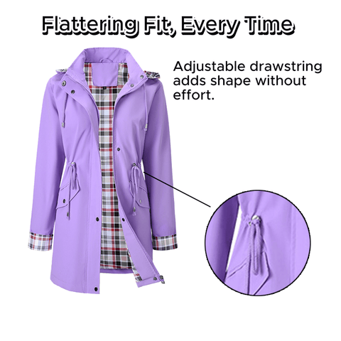 🍂Wyprzedaż jesienna 49%💗🧥Kurtka wodoodporna Ultimate Checkered dla kobiet🍃