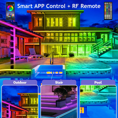 🎅 Early Christmas 49% ΕΚΠΤΩΣΗ - Smart Rainbow Permanent LED Outdoor Lamp - Smartlight 🎁