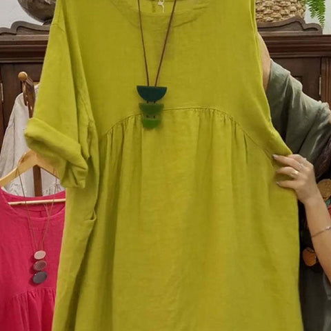 🌿Sukienka z płótna bawełnianego